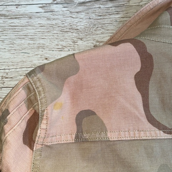 ANTHROPOLOGIE Lida Pink Camouflage Utility Jacket Coat XXS - Picture 16 of 16